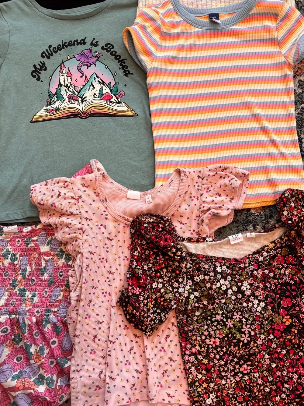 GAP Old Navy Girls Shirt Tee Blouse Lot Sz 8 Medium